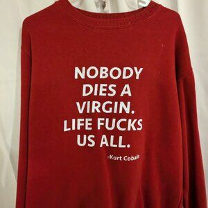 Vintage Kurt Cobain red sweater